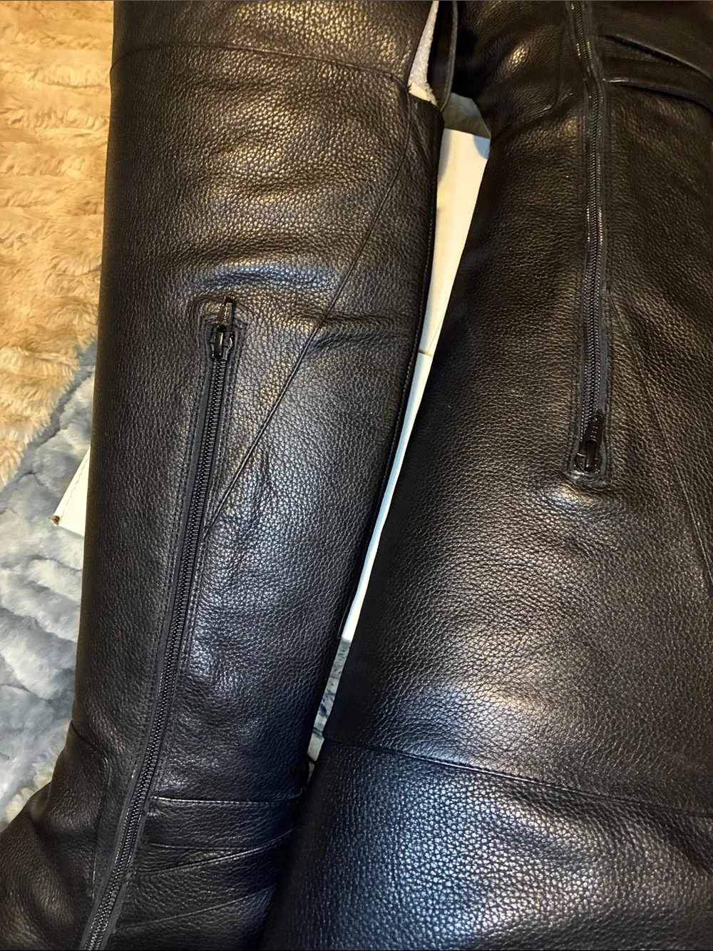 NWOT Nine West Black Over-the-Knee Buckle Riding Boots